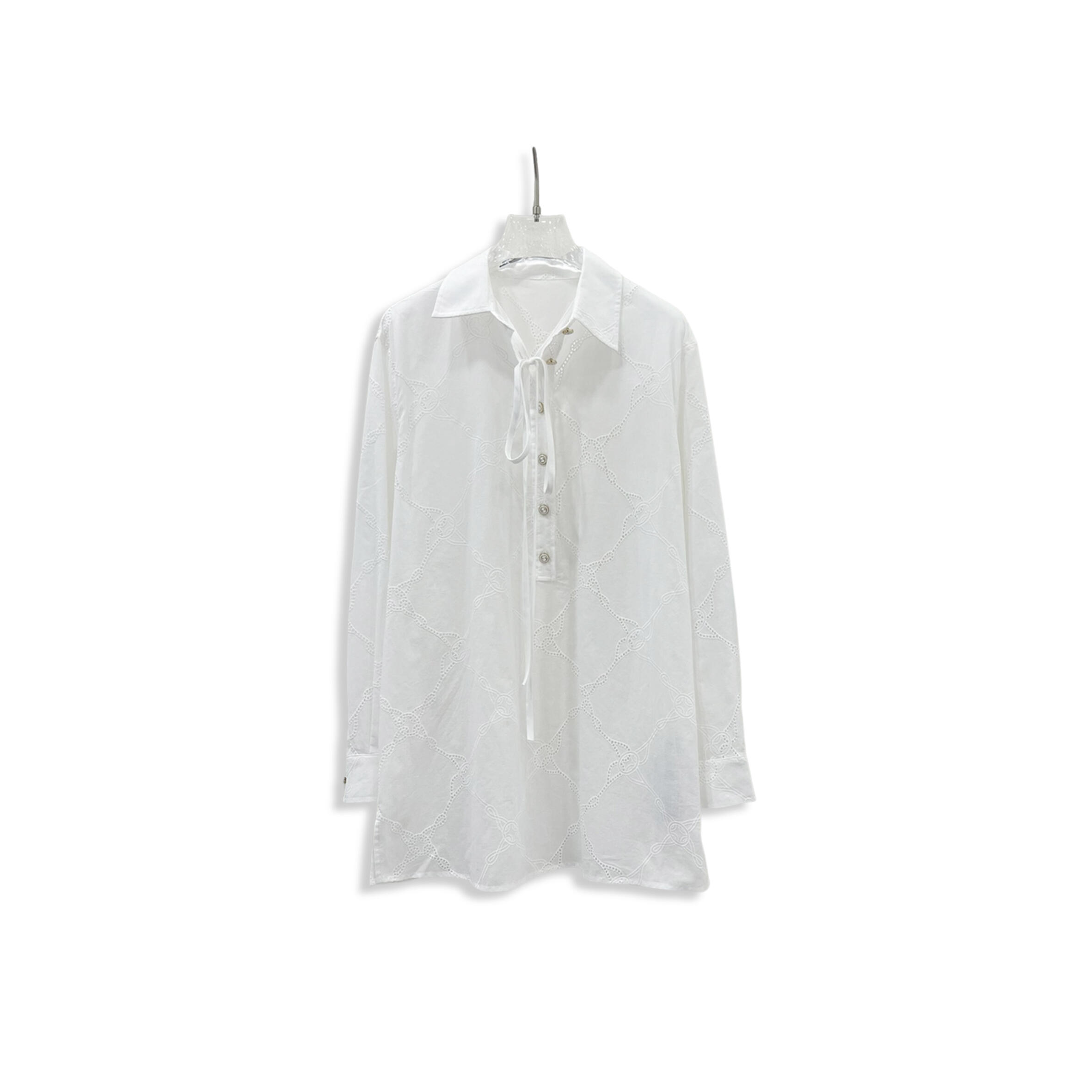 Gvc*1 solid color long-sleeved shirt